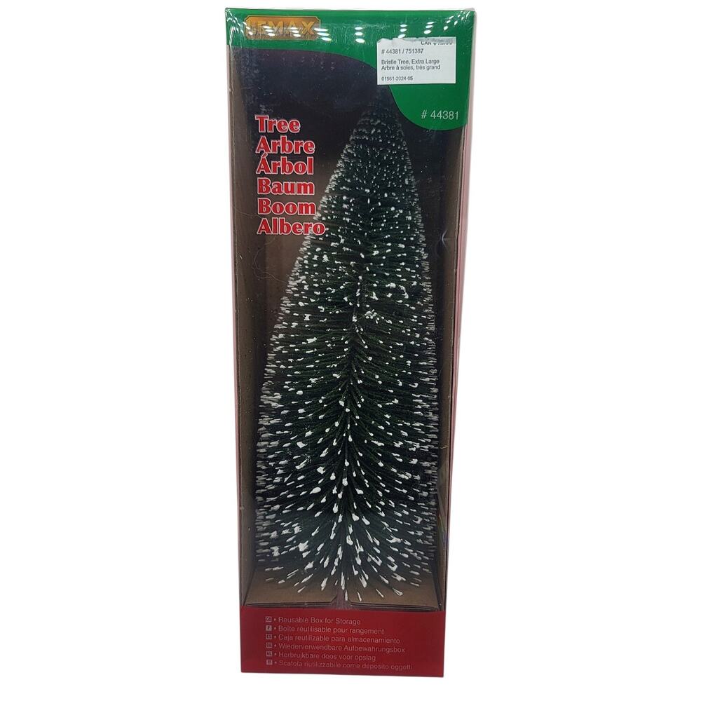 New Lemax Extra Large Frosted Bristle Tree Christmas Village 12” #44381 NIB